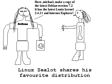This is Linux Zealot, panel 2