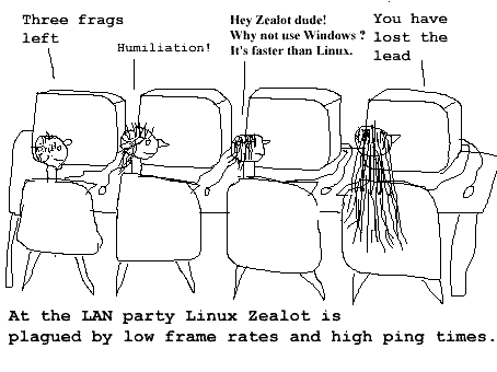 This is Linux Zealot, panel 3